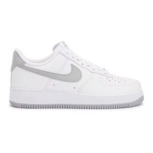 Nike Men's Air Force 1 White and Gray Sneakers